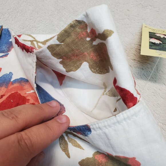 NWT Marsh Landing‎ White Red Blue Floral Cottagecore Romantic Top Skirt Set L 10 - Picture 12 of 16